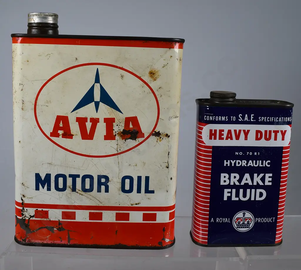 MOTOR OIL & BRAKE FLUID TINS Image 1++