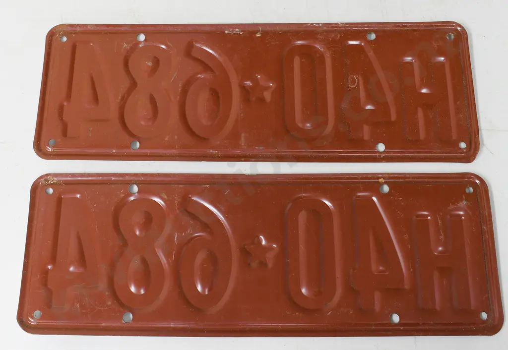 NEW ZEALAND HEAVY VEHICLE NUMBER PLATE, 1951-1956 Image 1++