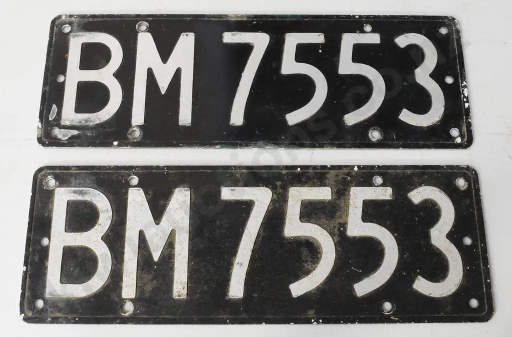 NEW ZEALAND NUMBER PLATES, B ISSUE Image 1++