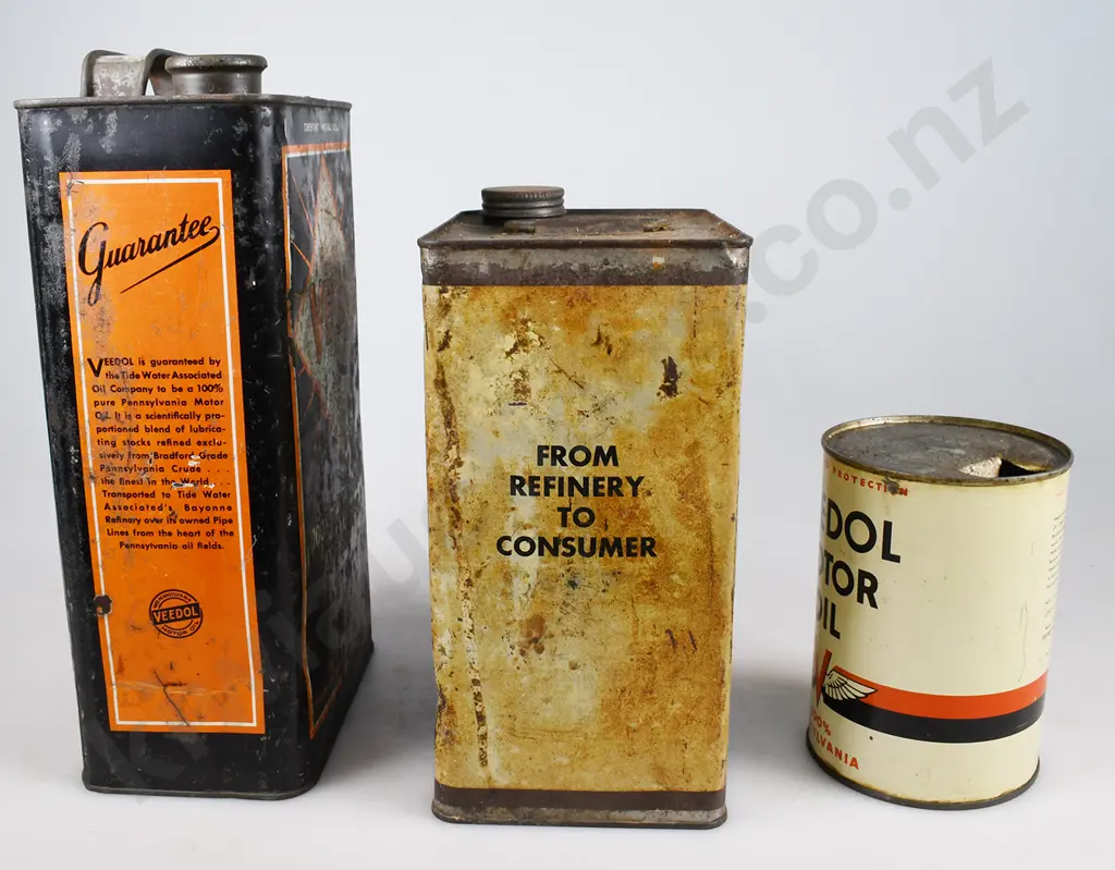 VEEDOL MOTOR OIL TINS Image 1++
