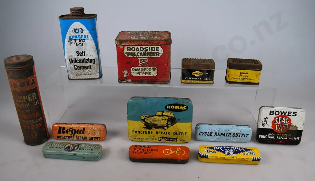 ASSORTED REPAIR KIT & OTHER TINS Image 1++