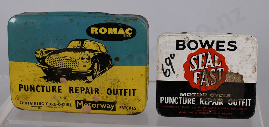 ASSORTED REPAIR KIT & OTHER TINS Image 1++