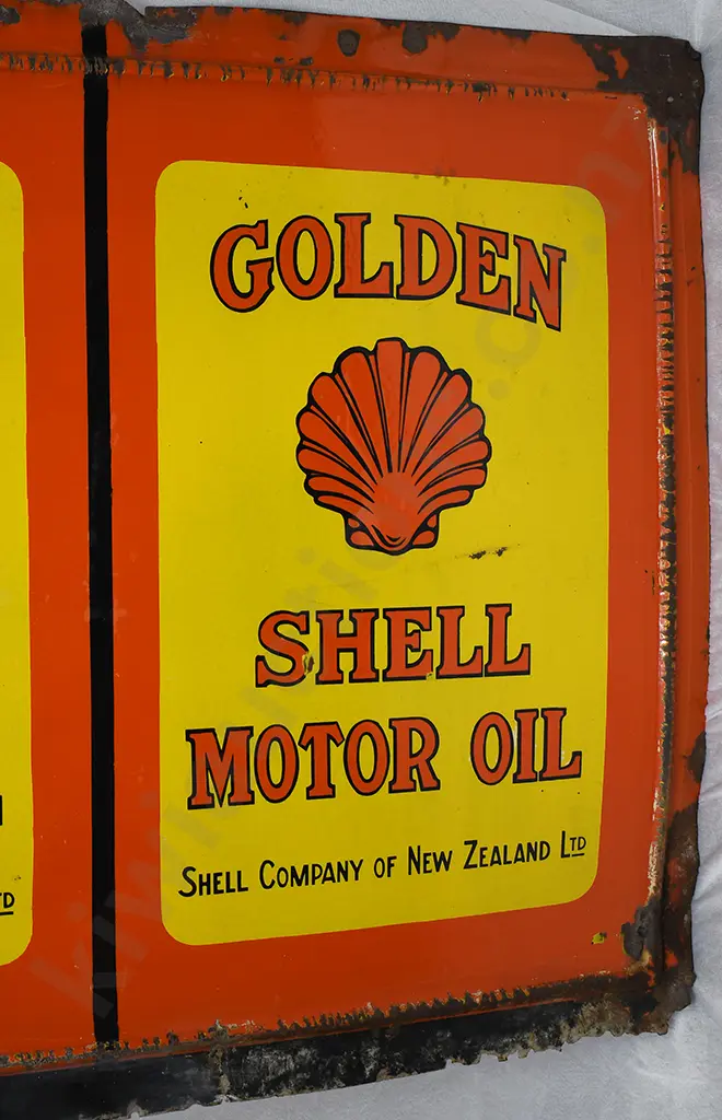 SHELL NEW ZEALAND ENAMEL SIGN Image 1++