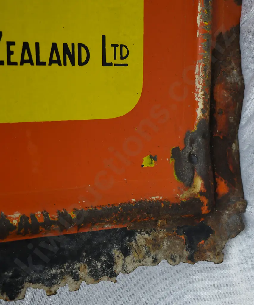 SHELL NEW ZEALAND ENAMEL SIGN Image 1++