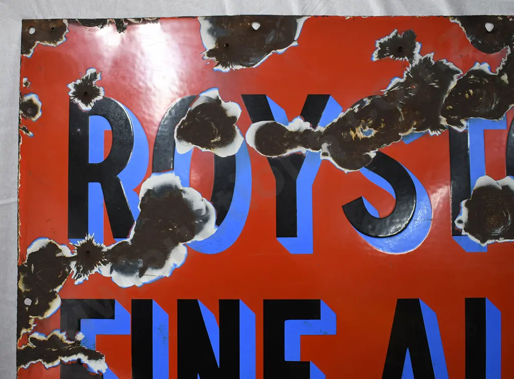 ROYSTON ALES ENAMEL SIGN Image 1++