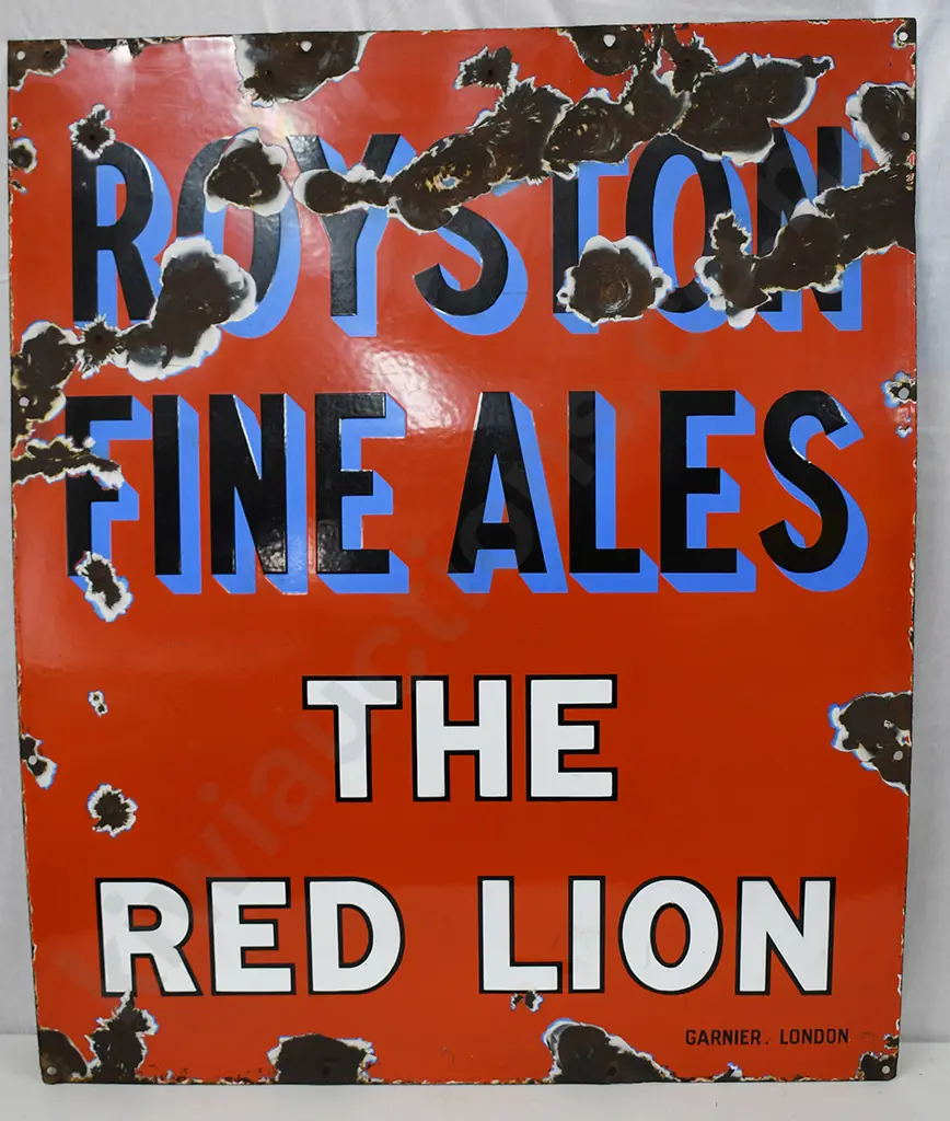 ROYSTON ALES ENAMEL SIGN Image 1++
