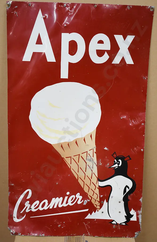 APEX CREAMIER ICE CREAM SIGN Image 1++
