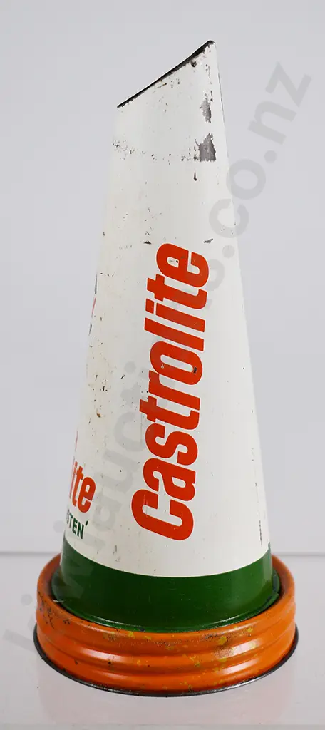 CASTROL SUPER CASTROLITE 10W-40 PRESSED TIN BOTTLE POURER Image 1++