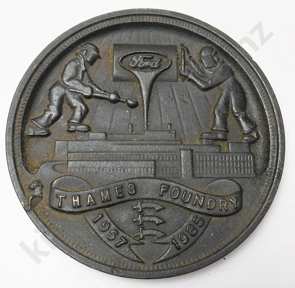 FORD THAMES FOUNDRY 1957 1987 METAL PLAQUE Image 1++