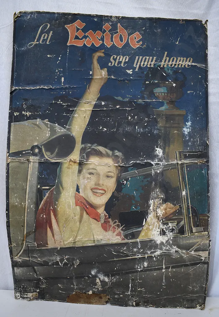 EXIDE CARD SIGN Image 1++