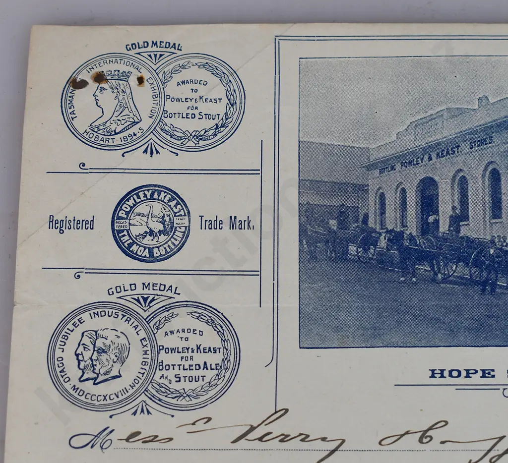 POWLEY & KEAST, STRACHAN DUNEDIN INVOICES Image 1++