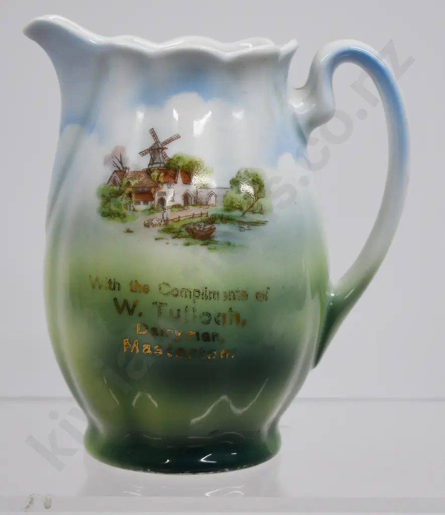 RURAL SCENE ADVERTISING JUG, MASTERTON Image 1++
