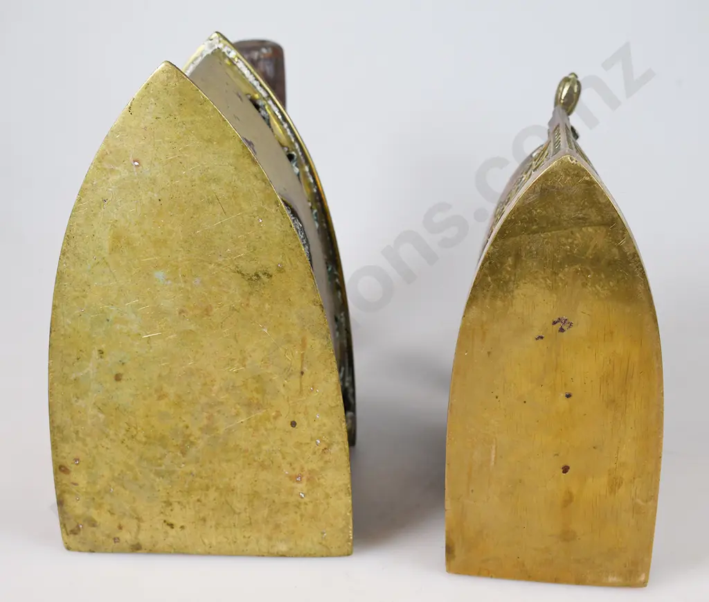 BRASS COAL IRONS Image 1++