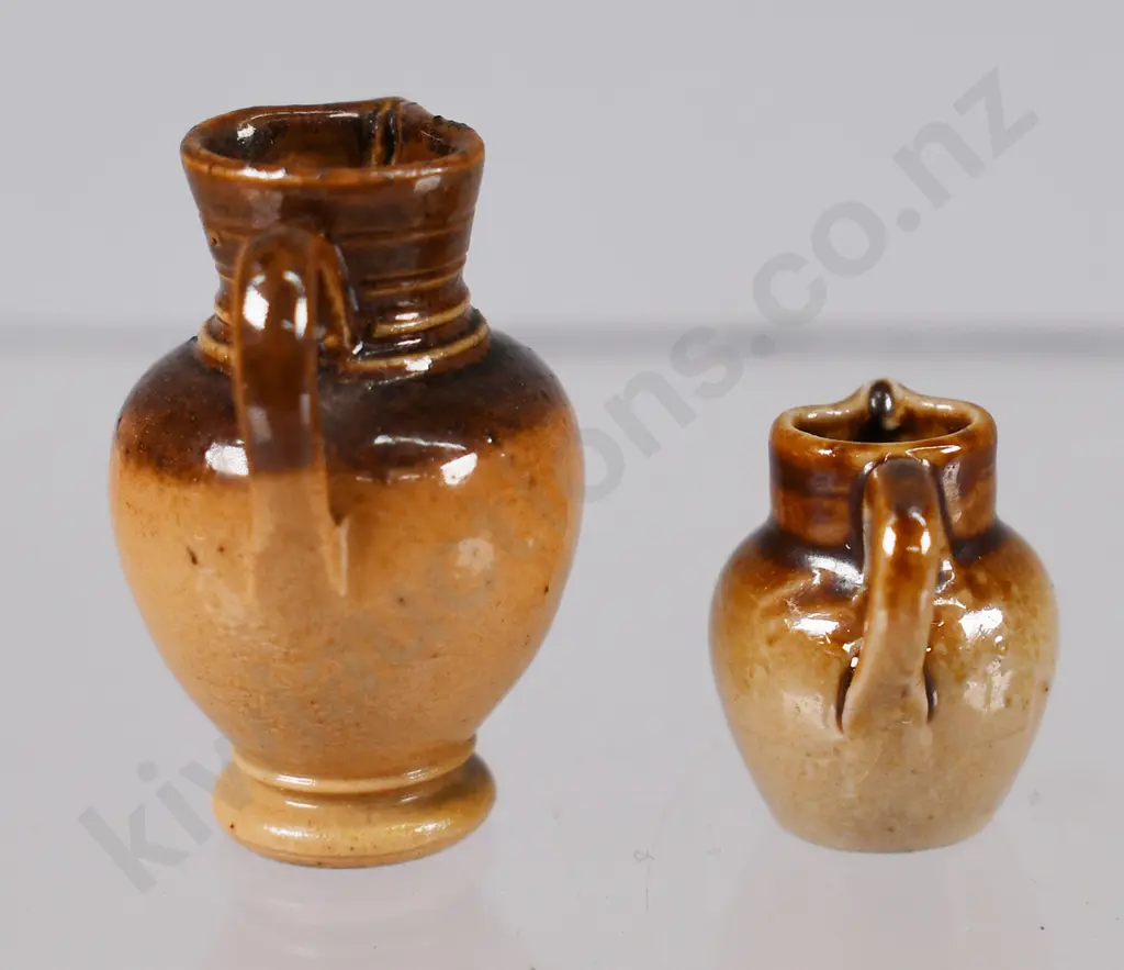 MINIATURE SALESMAN SAMPLE HANDLED JUGS Image 1++
