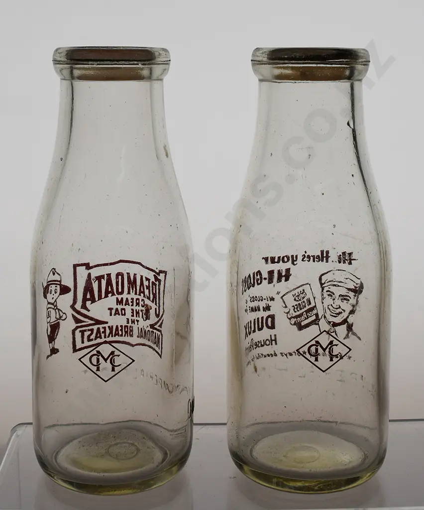 ADVERTISING PYRO MILK BOTTLES Image 1++