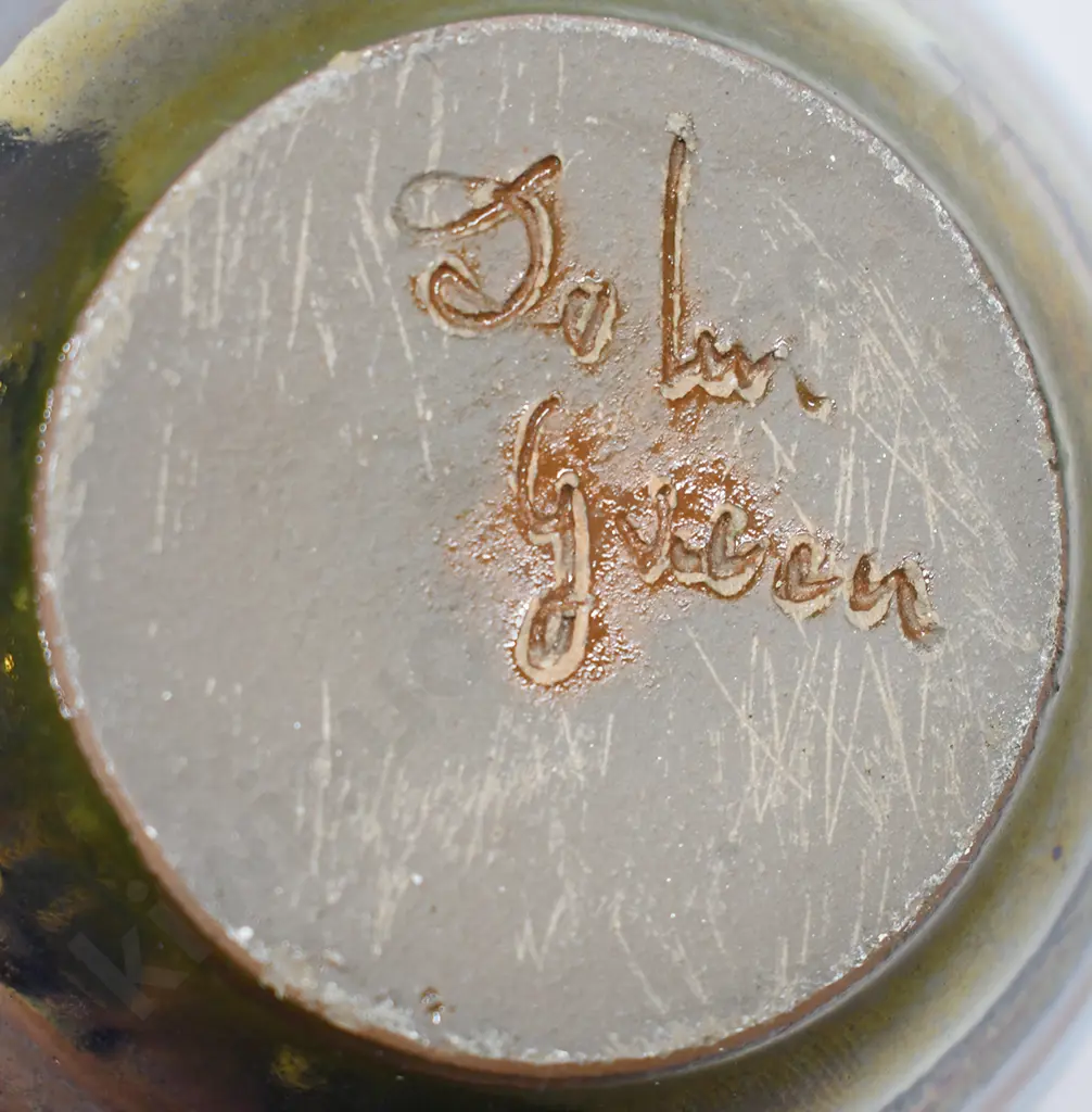 NEW ZEALAND STUDIO POTTERY TABLE LAMP & VASE Image 1++