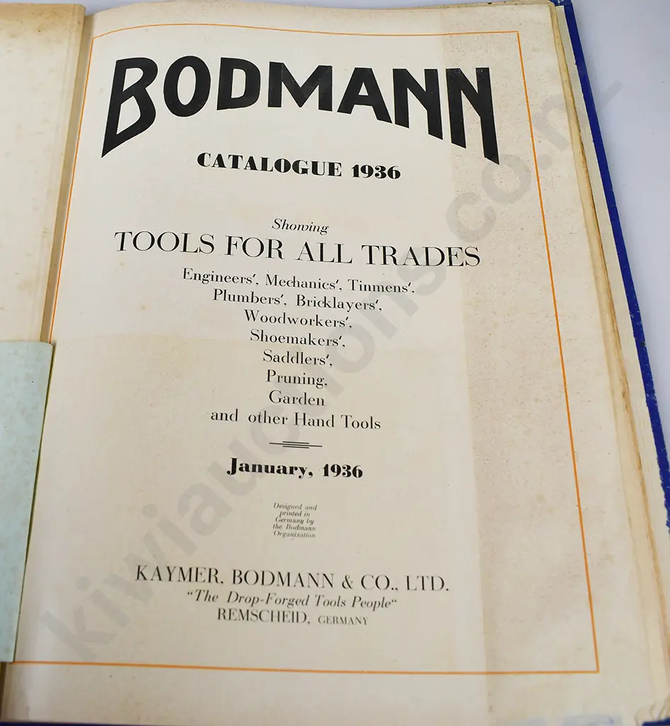 BODMANN QUALITY TOOLS REFERENCE CATALOGUE BOOK Image 1++