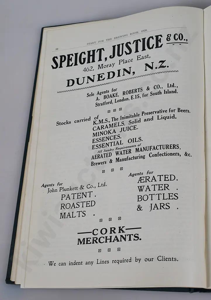DIARY FOR THE BREWING ROOM, 1929 BOOK Image 1++