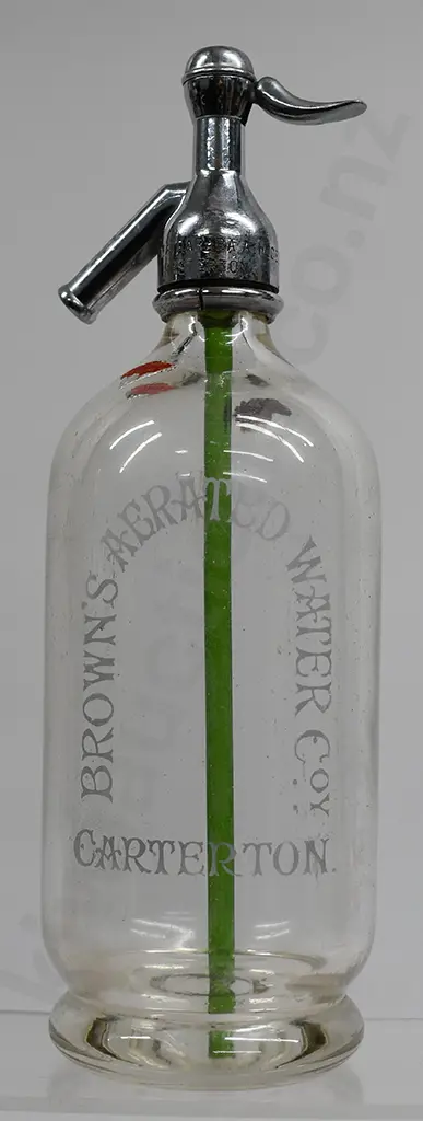 BROWN'S AERATED WATER COY CARTERTON SODA SYPHON Image 1++