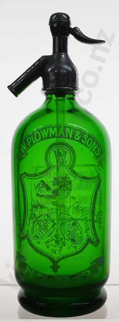 PLOWMAN NAPIER GREEN SODA SYPHON Image 1++