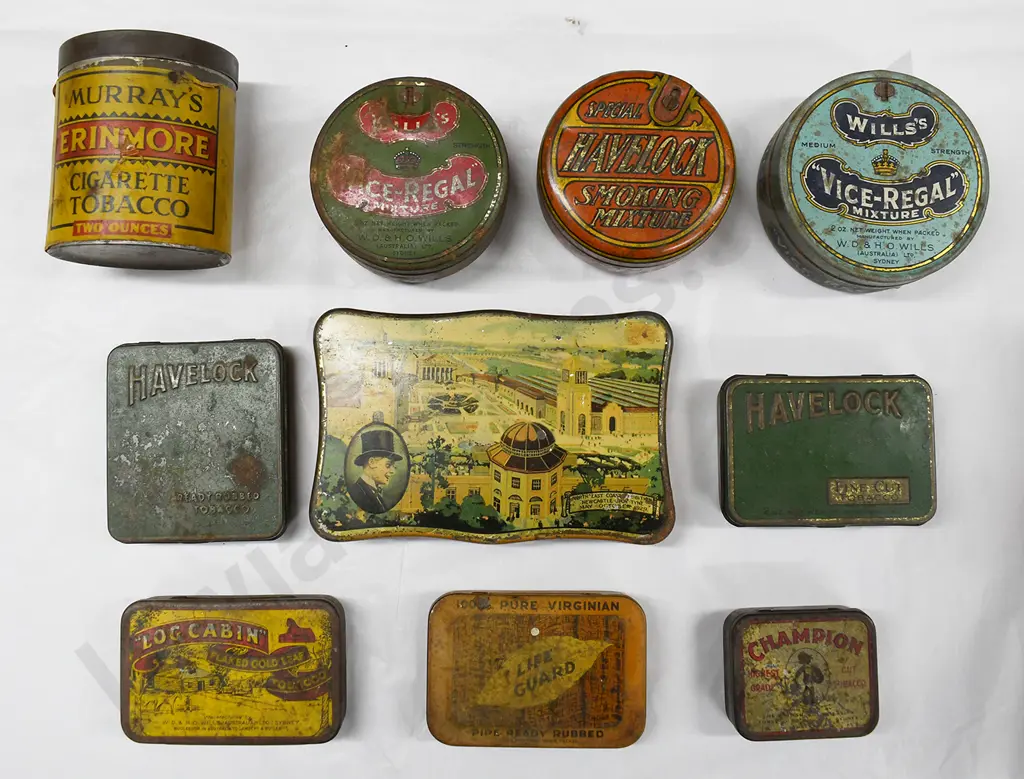 ASSORTED TOBACCO TINS Image 1++