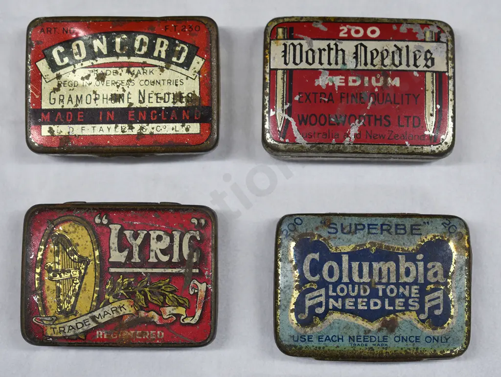 GRAMOPHONE NEEDLE TINS X 10 Image 1++
