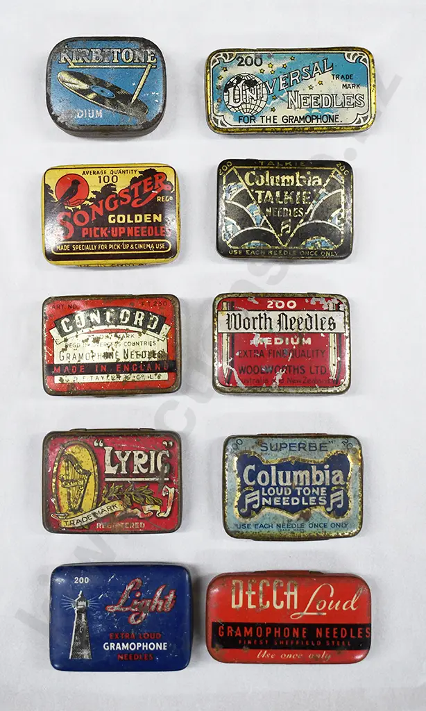 GRAMOPHONE NEEDLE TINS X 10 Image 1++