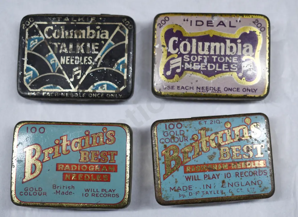 GRAMOPHONE NEEDLE TINS X 10 Image 1++