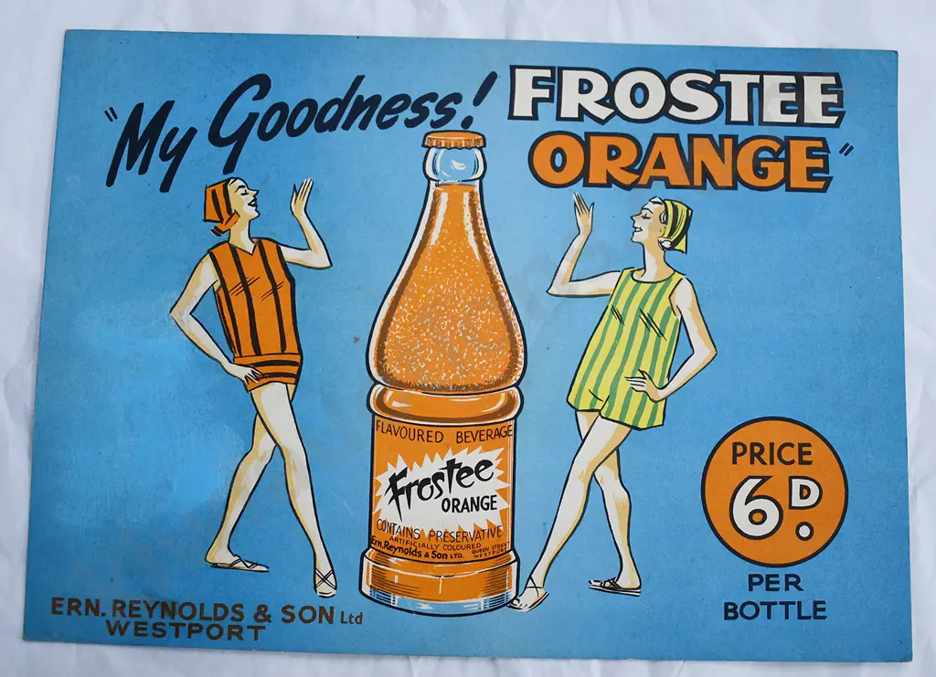 FROSTEE ERN REYNOLDS WESTPORT CARD SIGN Image 1++