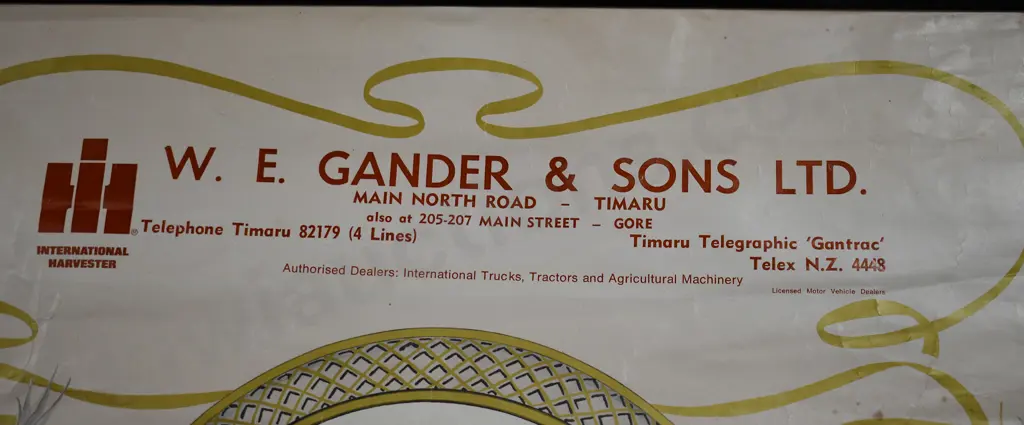 1919 ADVERTISING CALENDARS, TIMARU & RANGIORA Image 1++