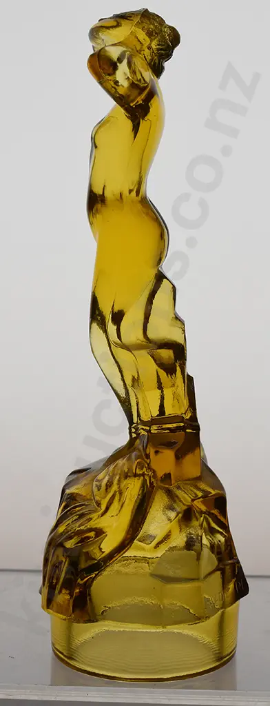 ART DECO NUDE FEMALE FIGURE FLOWER FROG, POSY RING VASE Image 1++