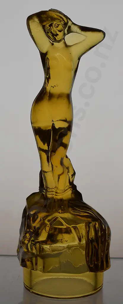 ART DECO NUDE FEMALE FIGURE FLOWER FROG, POSY RING VASE Image 1++