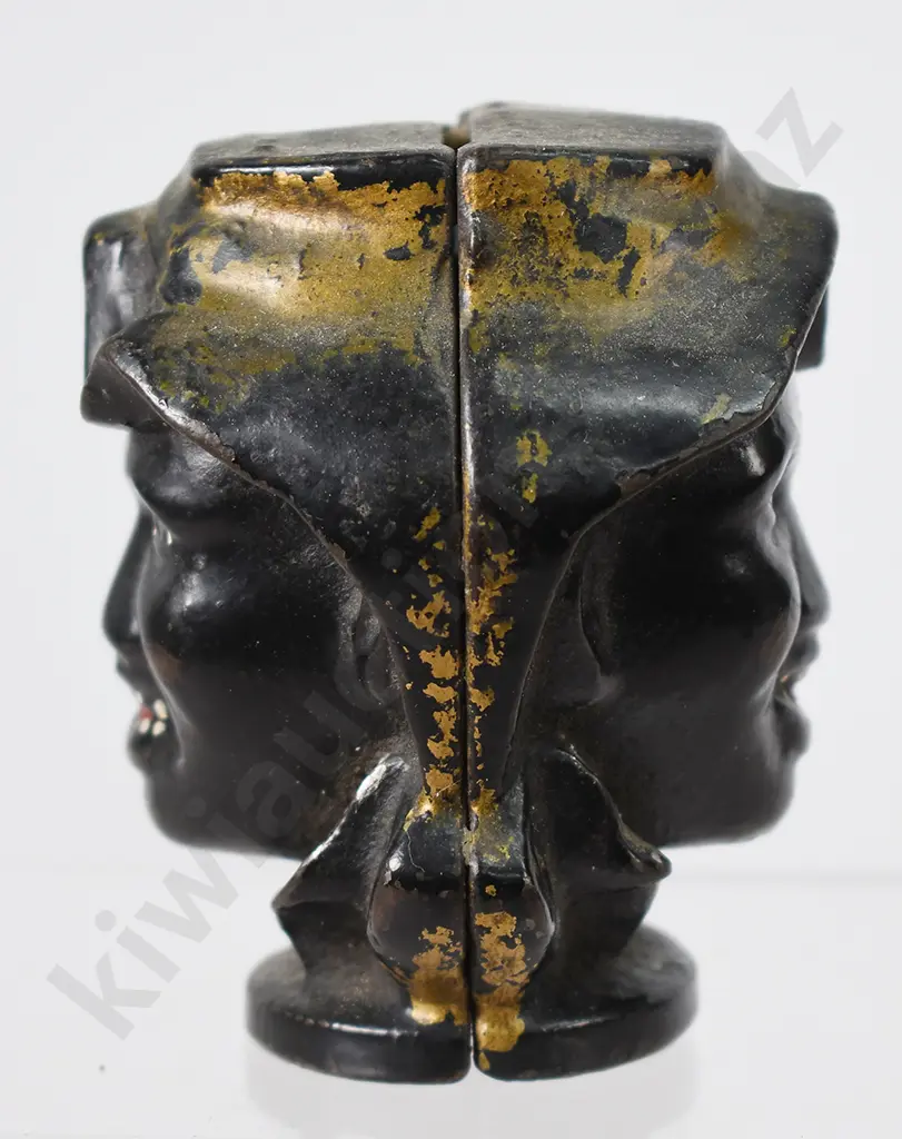 JONNY GRIFFIN CAST IRON 2 FACE STILL MONEY BANK Image 1++