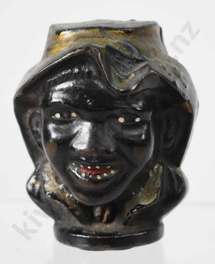 JONNY GRIFFIN CAST IRON 2 FACE STILL MONEY BANK Image 1++