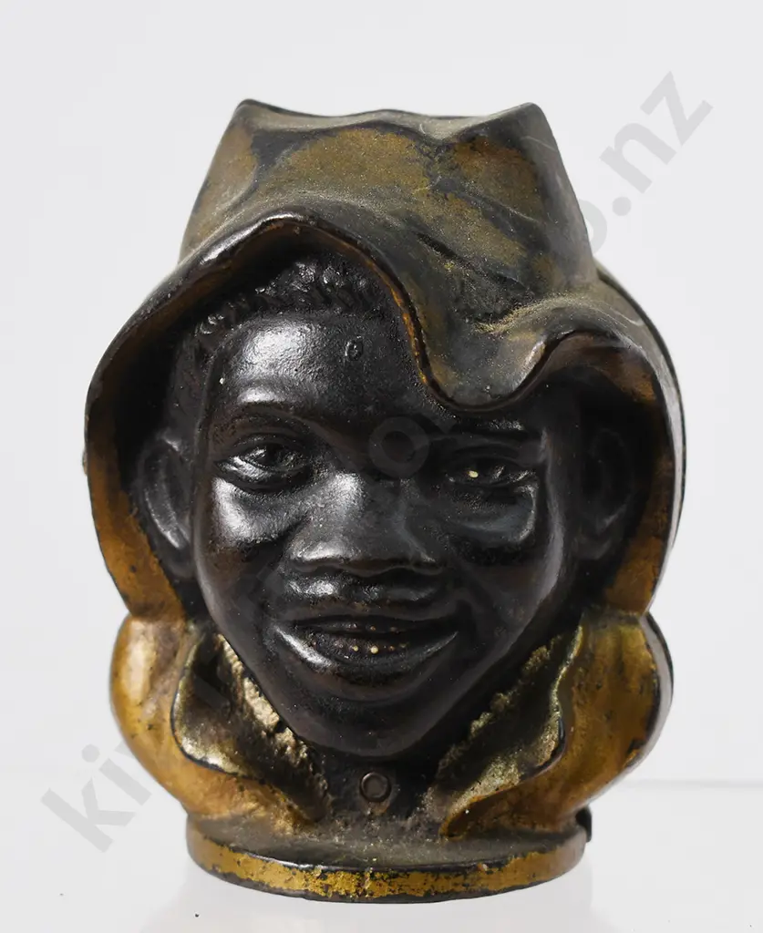 JONNY GRIFFIN CAST IRON 2 FACE STILL MONEY BANK Image 1++