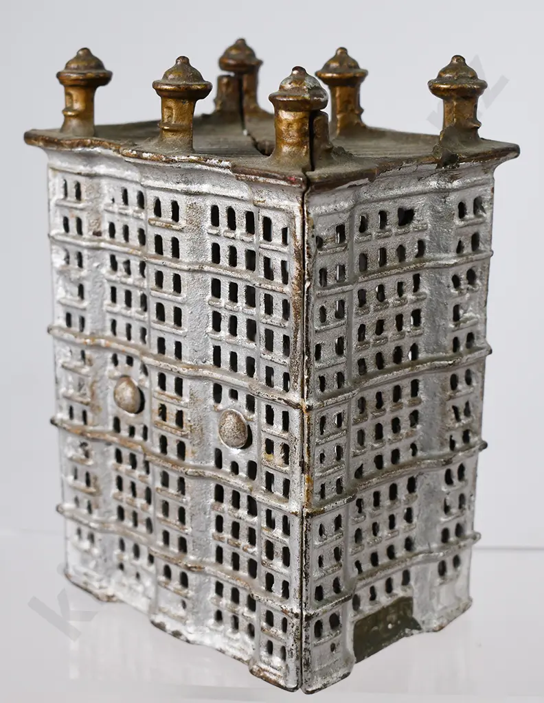 CAST IRON SKYSCRAPER MONEY BANK Image 1++