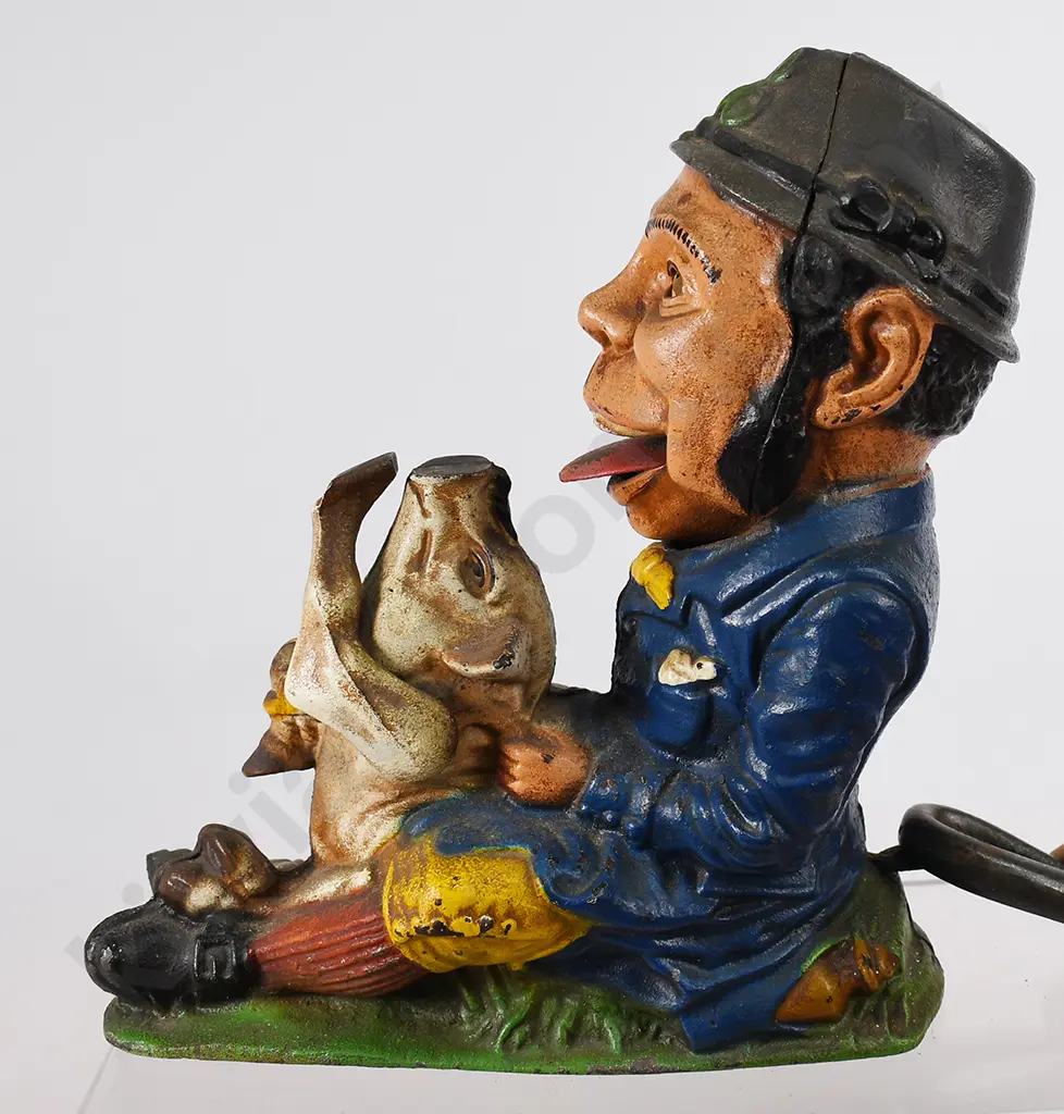PADDY & THE PIG CAST IRON REPRODUCTION MONEY BANK Image 1++