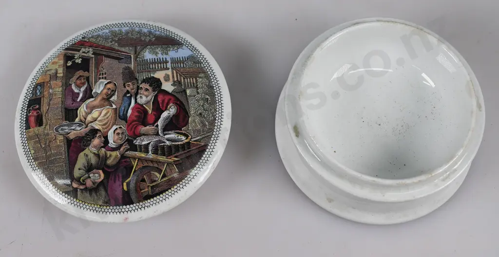 PRATTWARE POT LID THE FISHMARKET Image 1++