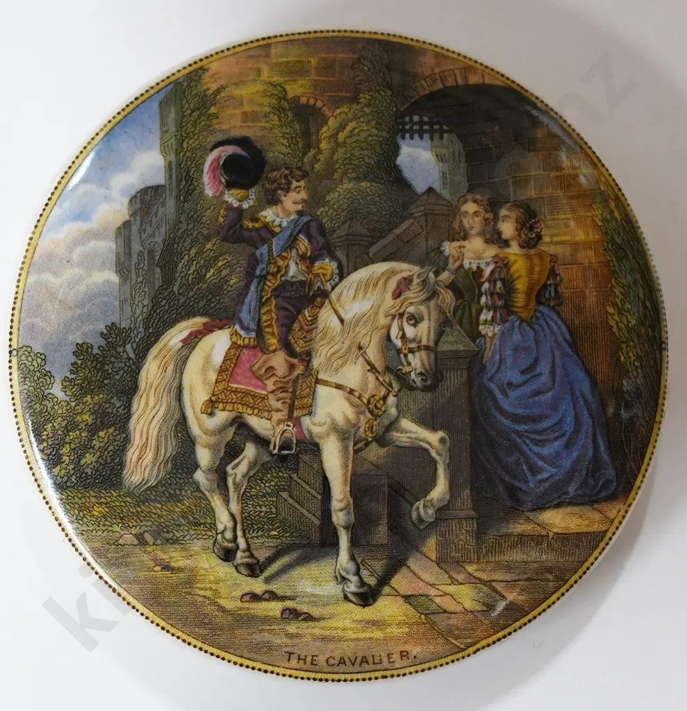 PRATTWARE POT LIDS, THE CAVALIER, LETTER FROM THE DIGGINGS Image 1++