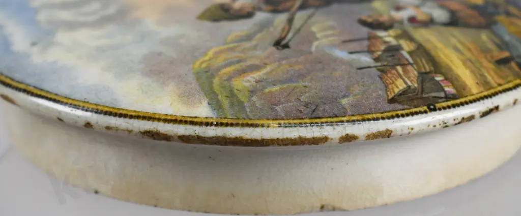 PRATTWARE POT LIDS, FISHING RELATED Image 1++