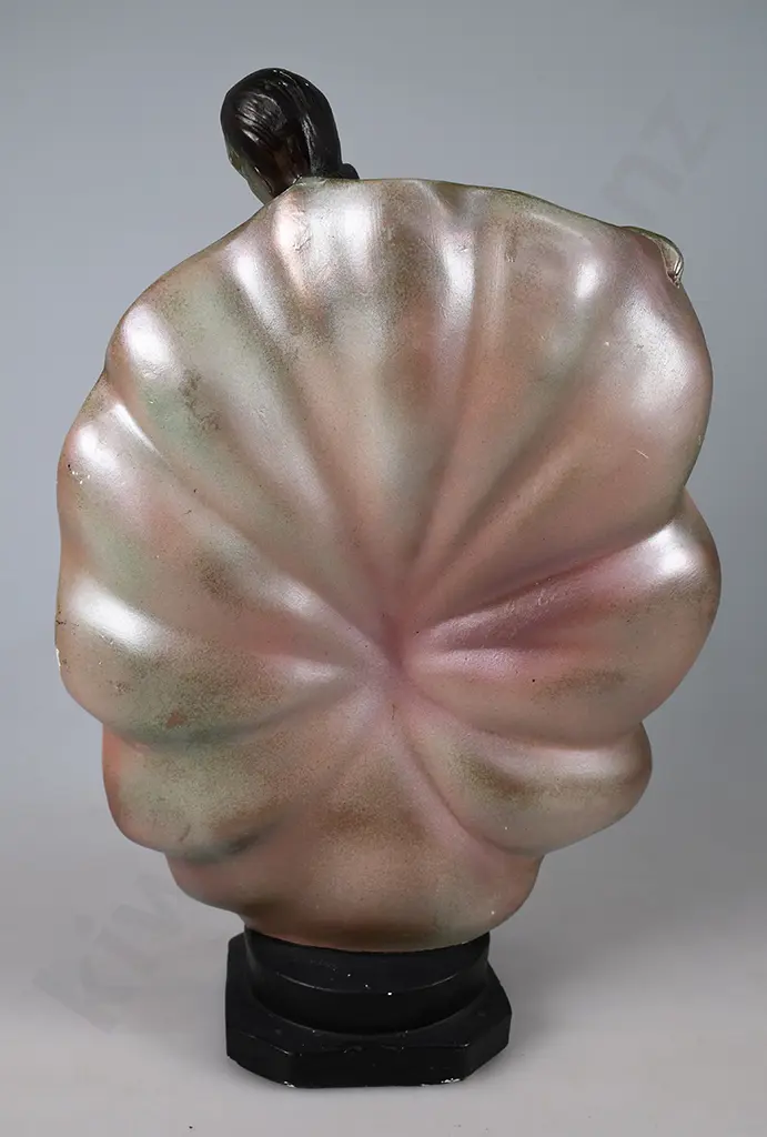 ART DECO PLASTER LADY FIGURE Image 1++