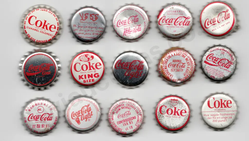 COCA COLA CROWN TOP BOTTLE CAPS X 15 Image 1++