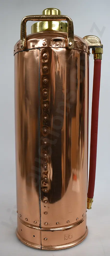 COPPER & BRASS FIRE EXTINGUISHER Image 1++