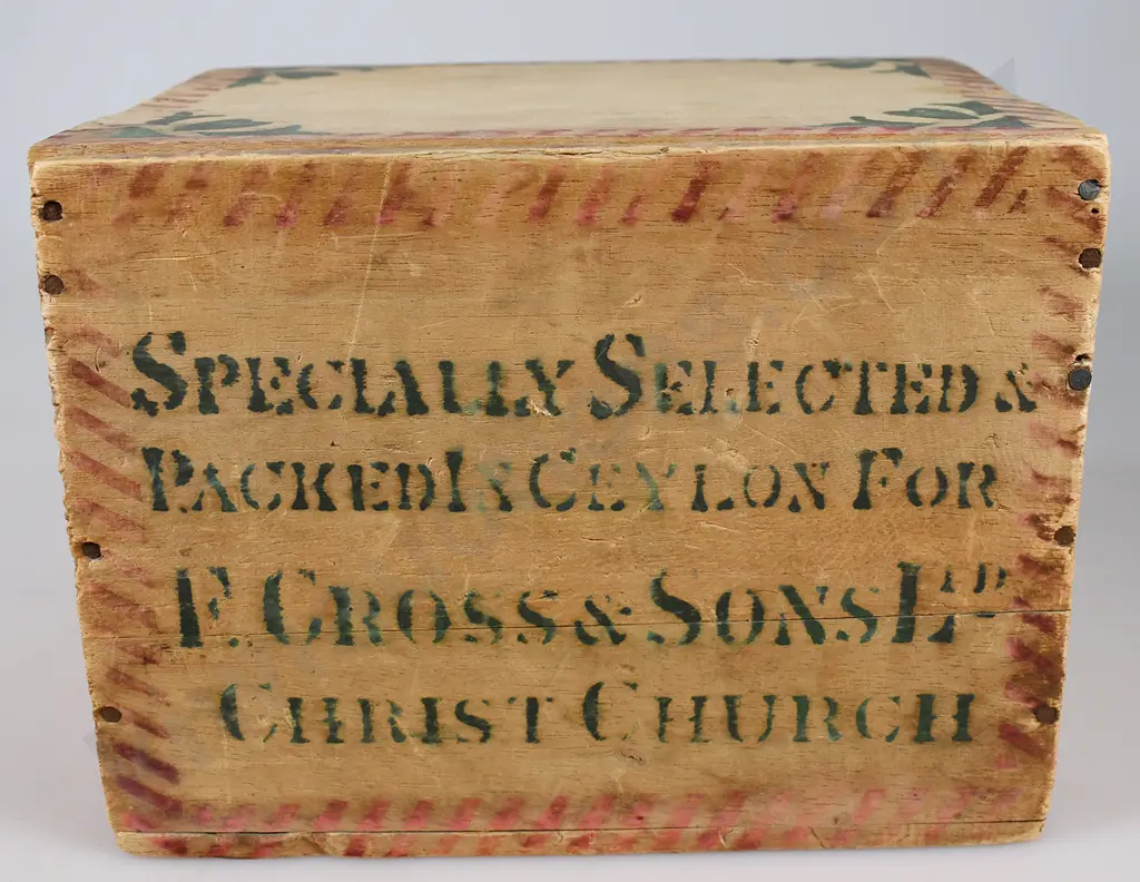 GROSS & SONS CHRISTCHURCH CEYLON TEA BOX Image 1++