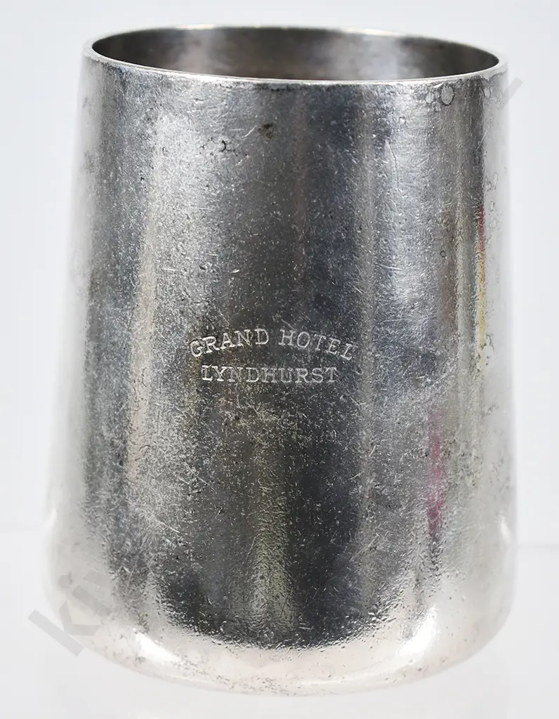 GRAND HOTEL LYNDHURST PLATED MUG Image 1++