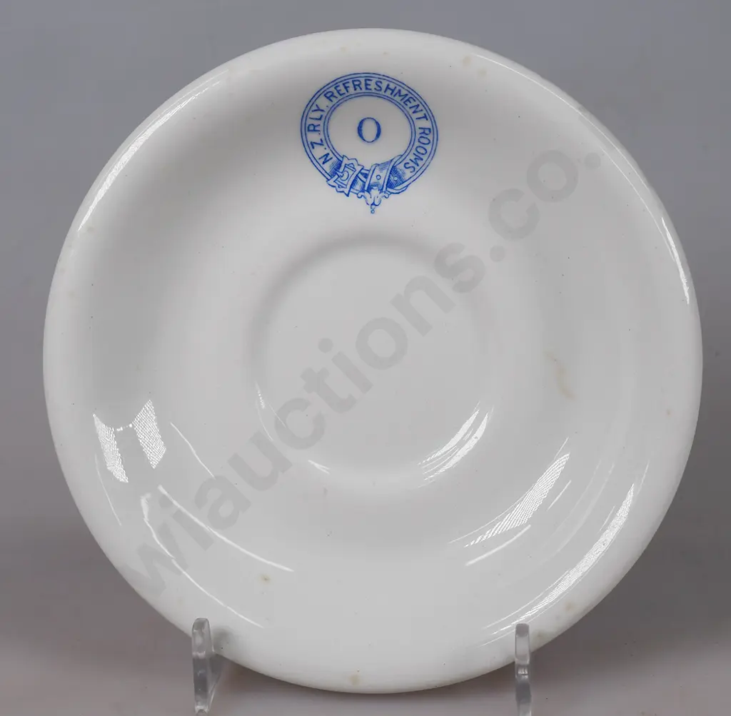 NZ RAILWAY REFRESHMENT ROOMS OHAKUNE NUMBER 0 SAUCER Image 1++