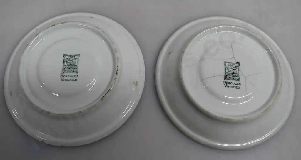 NZ RAILWAY REFRESHMENT ROOMS NUMBER 8, 10 SAUCERS Image 1++