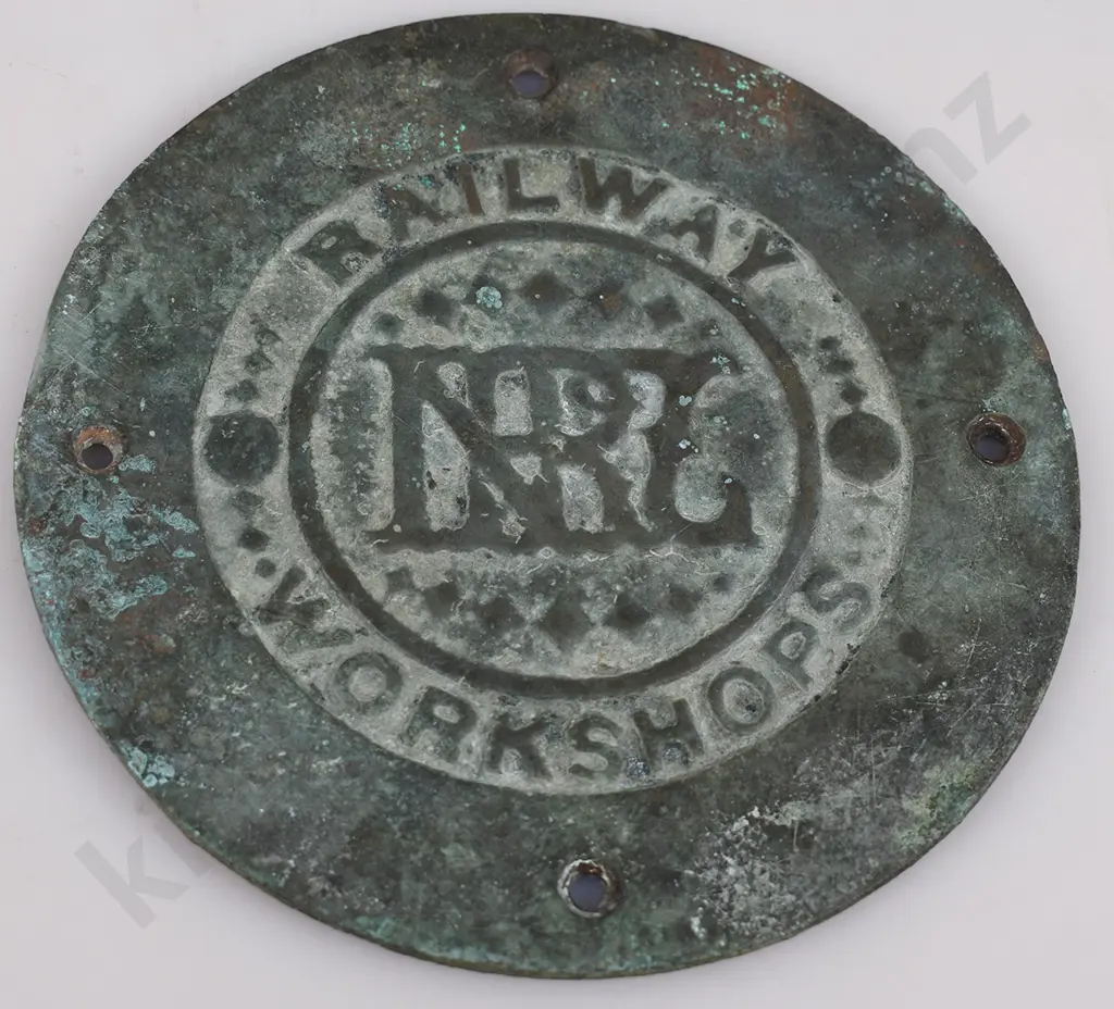 NZR RAILWAY WORKSHOPS BRASS PLATE Image 1++