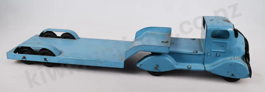 TRI-ANG W SERIES ARTIC LOW LOAD LORRY WITH TRAILER 7684/W553 Image 1++