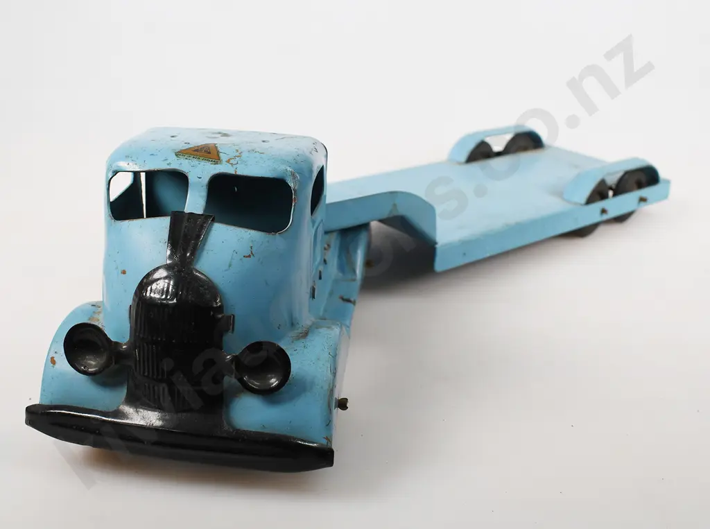 TRI-ANG W SERIES ARTIC LOW LOAD LORRY WITH TRAILER 7684/W553 Image 1++